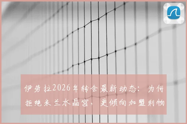 伊劳拉2026年转会最新动态:为何拒绝米兰水晶宫,更倾向加盟利物浦或勒沃库森?天空体育独家解析